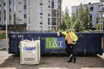 Vaihtolava on hyvä valinta taloyhtiön talkoisiin.